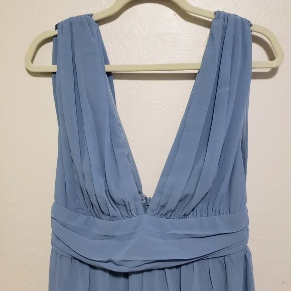 Lulu's Divine Muse Slate Blue Wide-Leg Jumpsuit - Picture 7 of 12